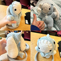 bunny in shark onesie